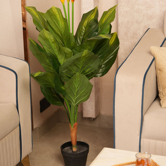 Botanical Accent Plant with Tapered Base