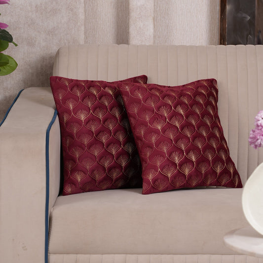 Luxury Quilted Scalloped Cushion Cover- Set of 2