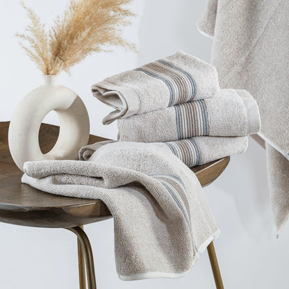 Super-Soft Water & Soil Hand Towel Set of 2|Luxurious Blend of Cotton & Bamboo Fiber Towel for Bathing|40X60 CM