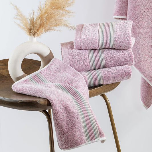 Super-Soft Water & Soil Hand Towel Set of 2|Luxurious Blend of Cotton & Bamboo Fiber Towel for Bathing|40X60 CM