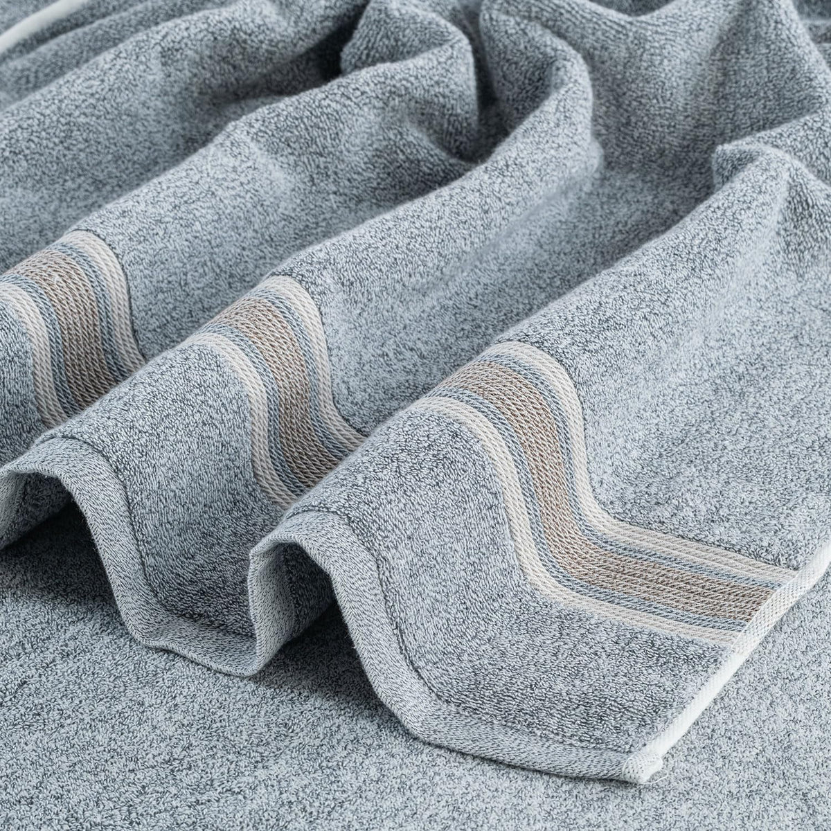 Super-Soft Water & Soil Hand Towel Set of 2|Luxurious Blend of Cotton & Bamboo Fiber Towel for Bathing|40X60 CM