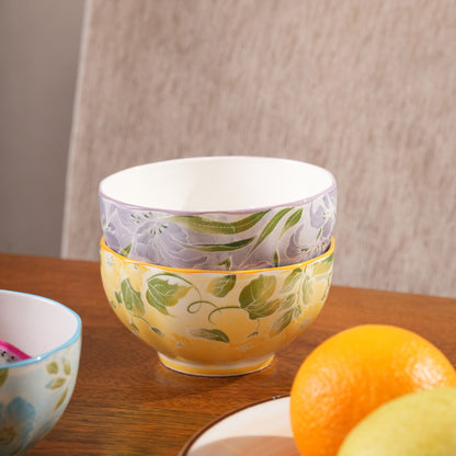 Assorted Floral Ceramic Bowl