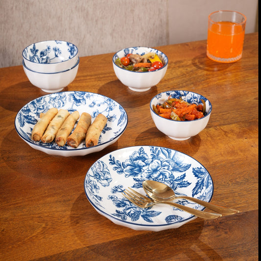 Blue Vintage Floral Dinnerware