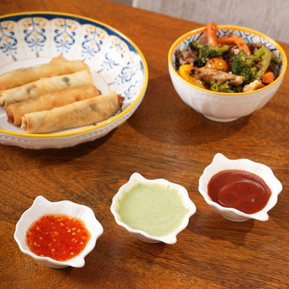 Leaf Dip Bowls | 3-Piece Set