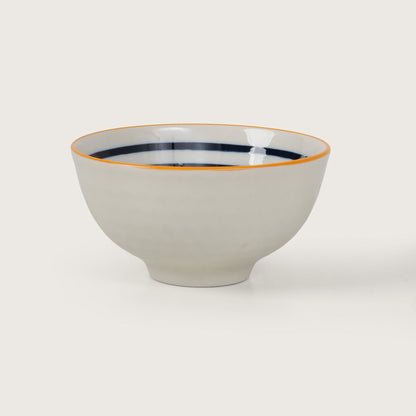 Blue Striped Ceramic Bowl