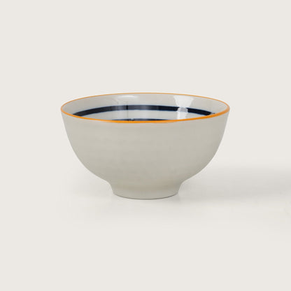 Blue Striped Ceramic Bowl