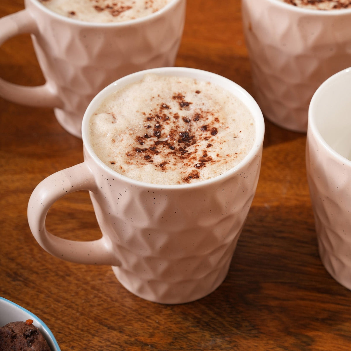 Honeycomb Speckled Ceramic Mug Set