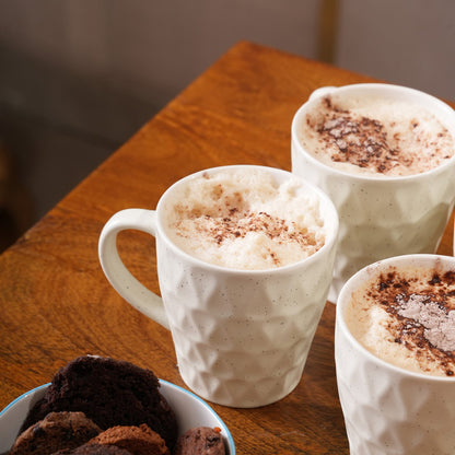 Honeycomb Speckled Ceramic Mug Set