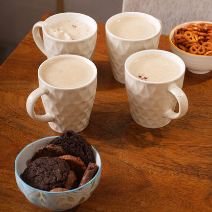Honeycomb Speckled Ceramic Mug Set