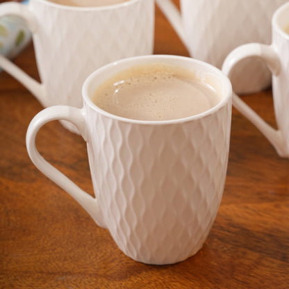 Embossed Ripple Coffee Mugs