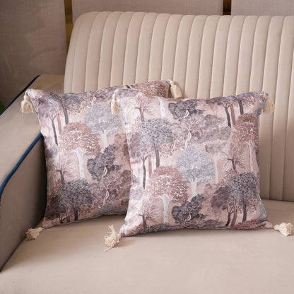 Enchanted Forest Tasseled Cushion Cover