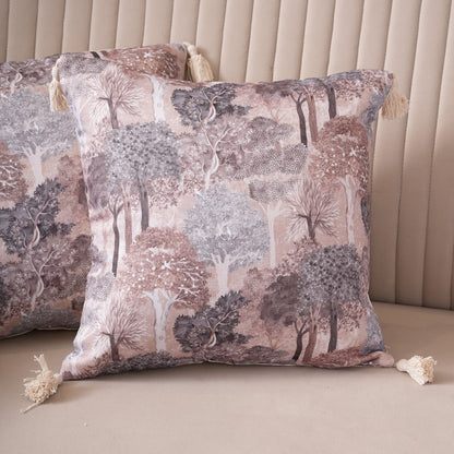 Enchanted Forest Tasseled Cushion Cover
