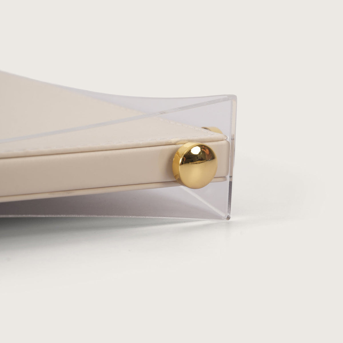 Premium White & Gold Organiser Tray - Large
