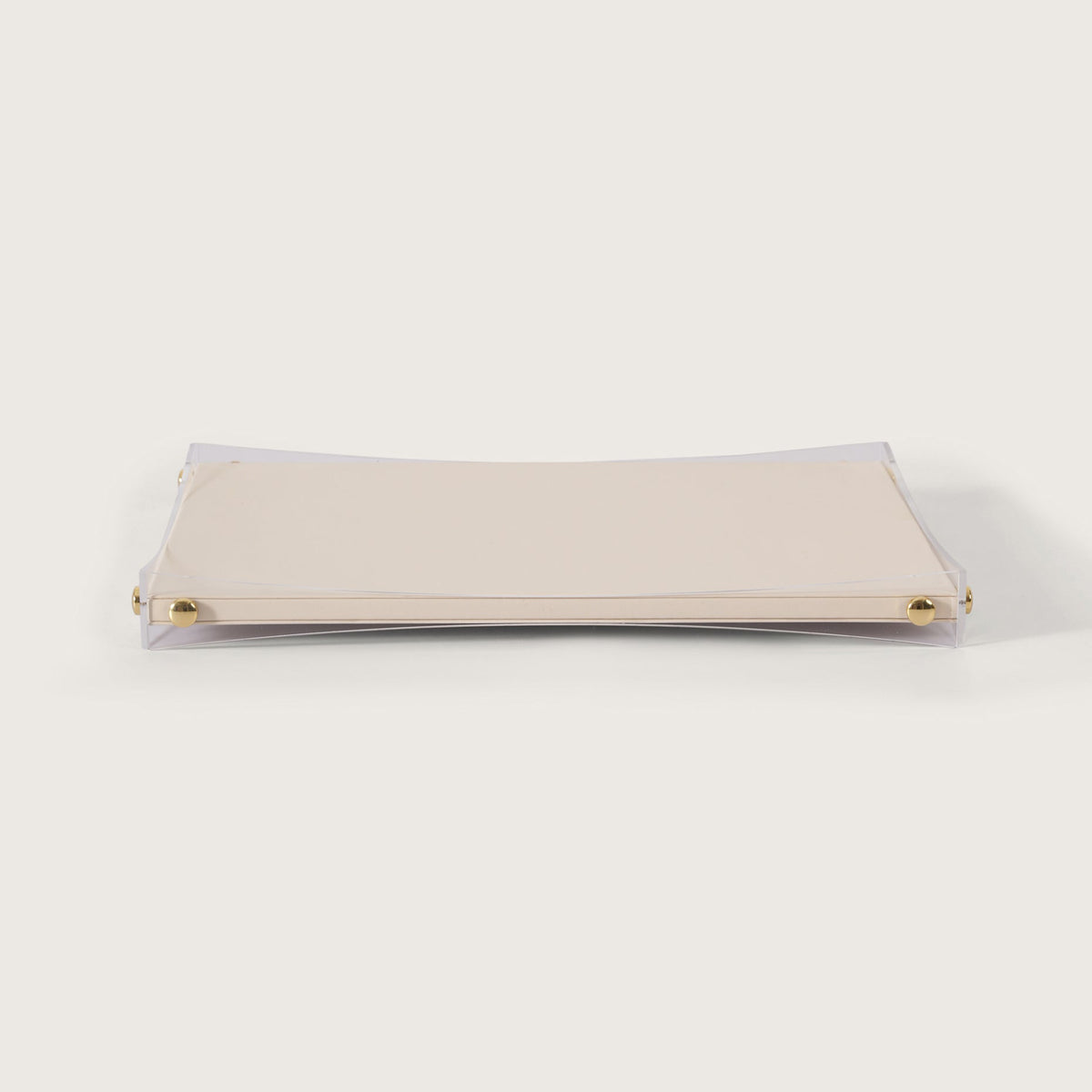Premium White & Gold Organiser Tray - Medium