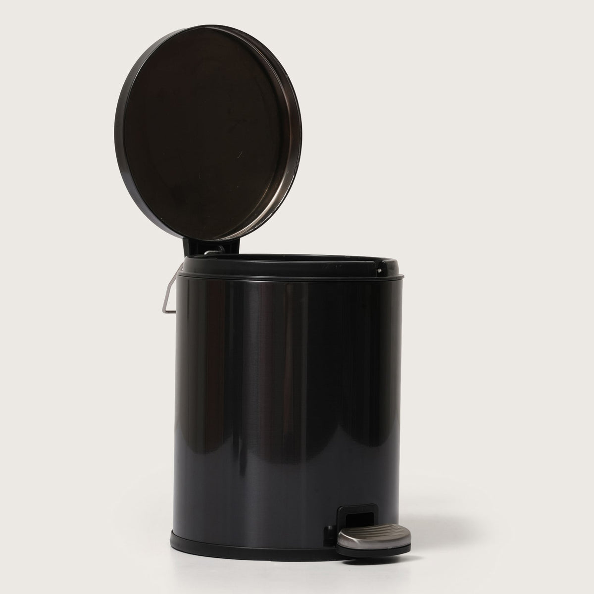 European Steel Pedal Dustbin - Black