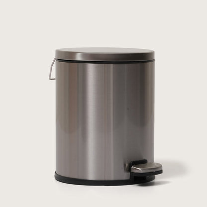 European Steel Pedal Dustbin - Silver