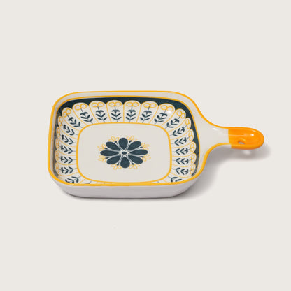 Mediterranean Motif Mini Square Platter