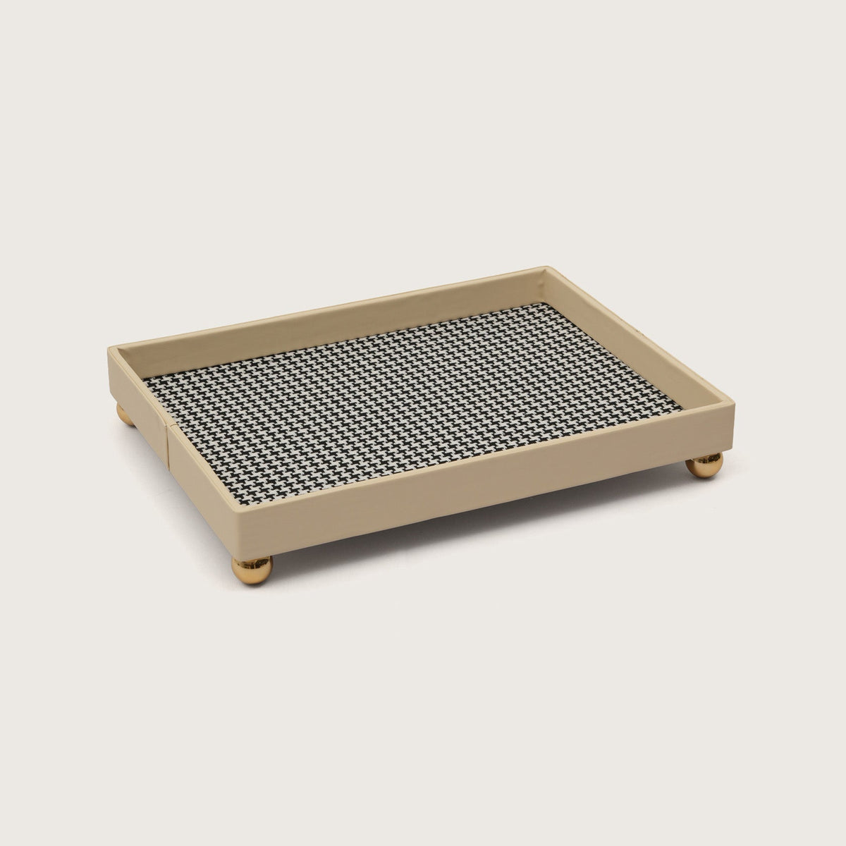 Checkered Organiser Tray Sphere Feet - Medium