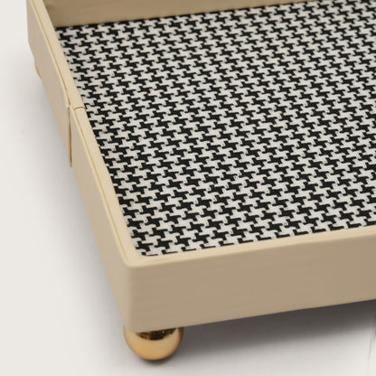 Checkered Organiser Tray Sphere Feet - Medium