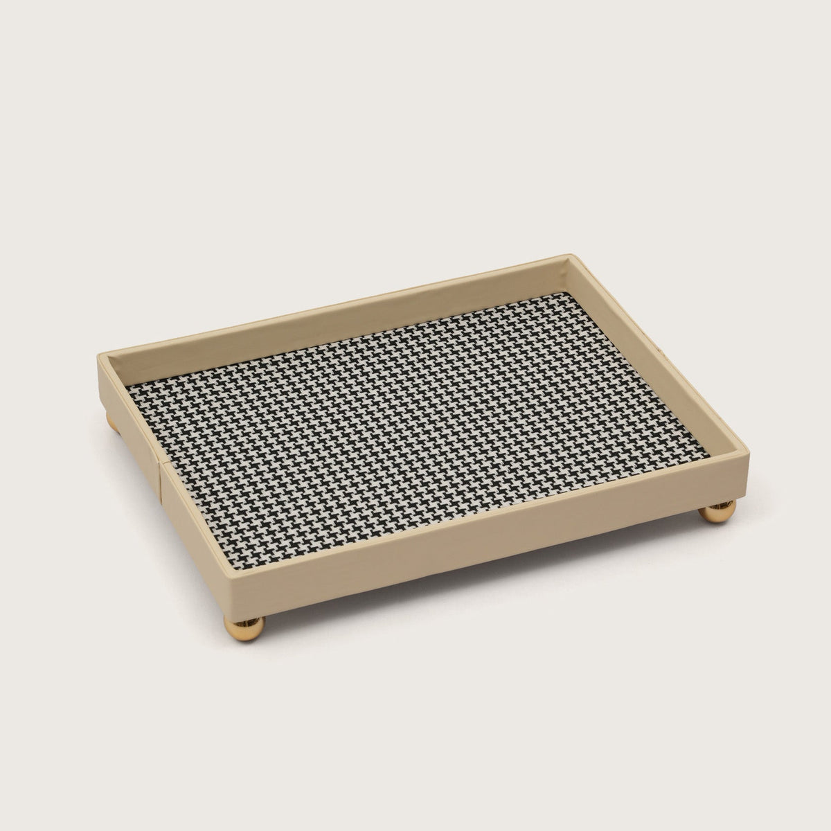 Checkered Organiser Tray Sphere Feet - Medium