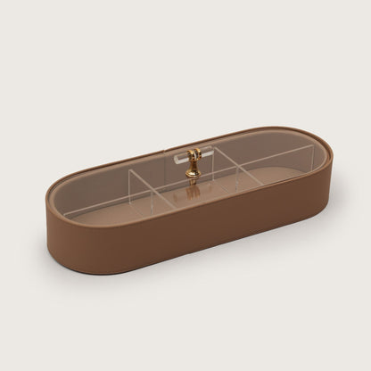 Lux Multicompartment Organizer Brown