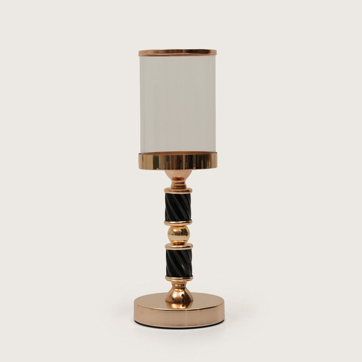 Spindle Candle Holder With Fluted Accent - Large