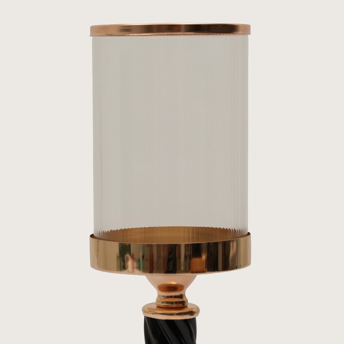 Spindle Candle Holder With Fluted Accent - Large