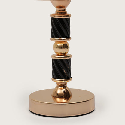 Spindle Candle Holder With Fluted Accent - Large