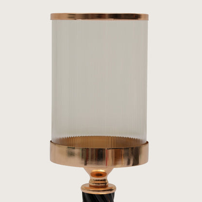 Spindle Candle Holder With Fluted Accent - Medium
