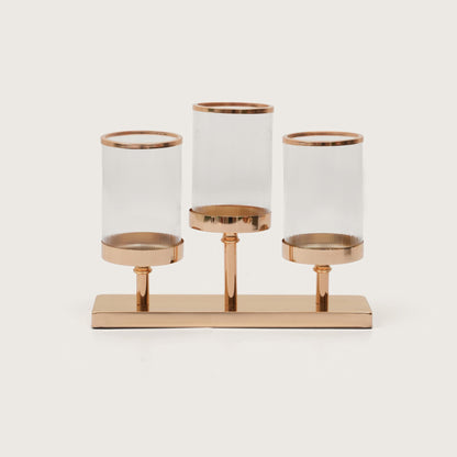 Triple-Stem Candle Holder with Minimalist Base