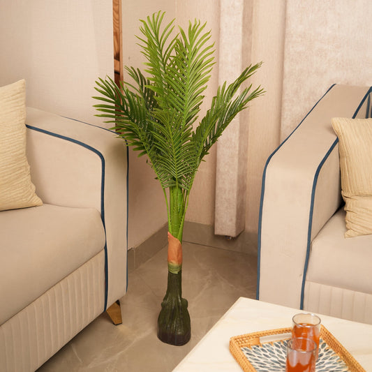 Tropical Plant  in Sleek Contemporary Base