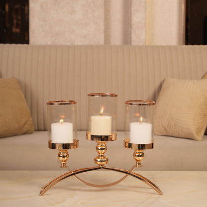 Grand Arch Candle Holder with Polished Base