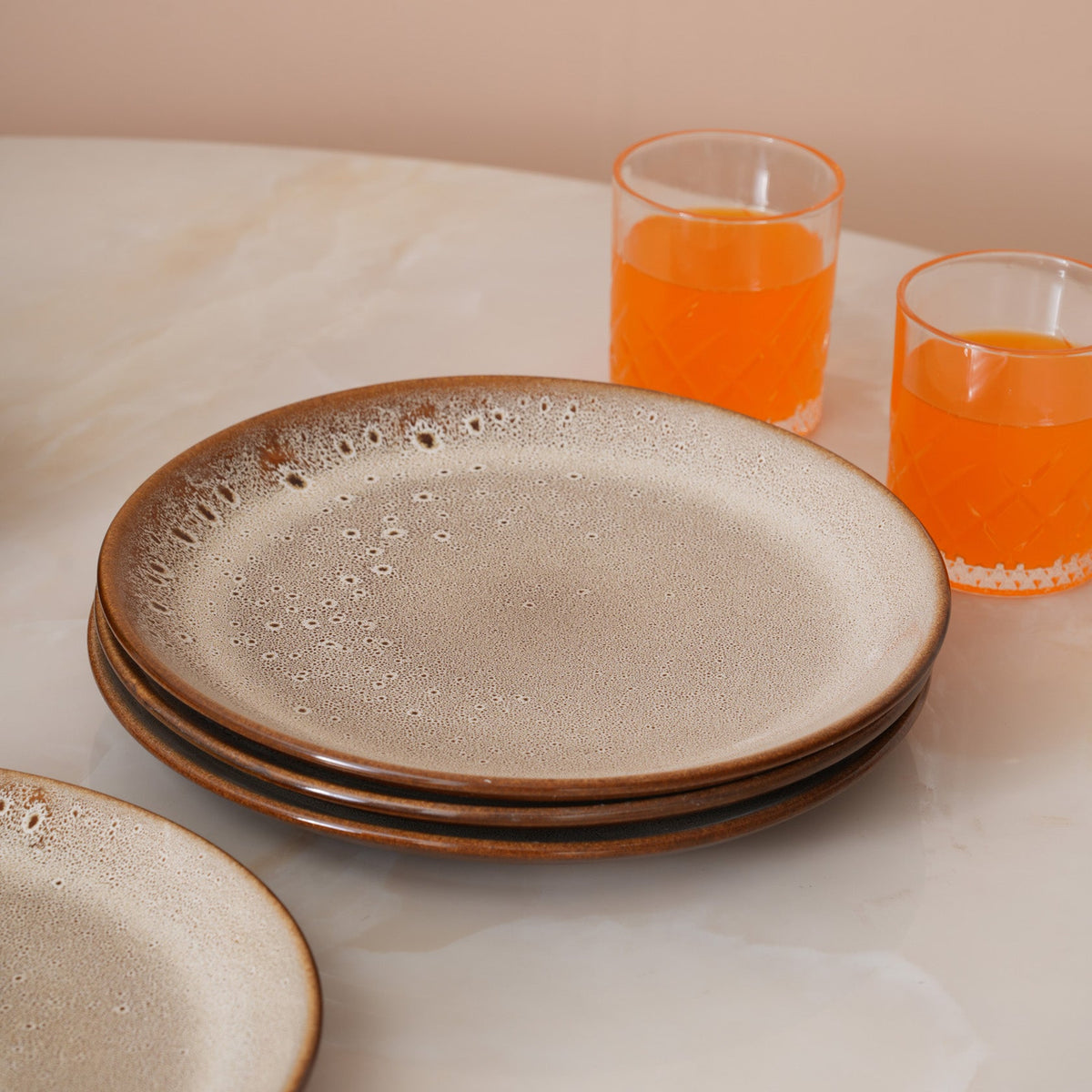 Rustic Earth Dinner Plate: Set of 4