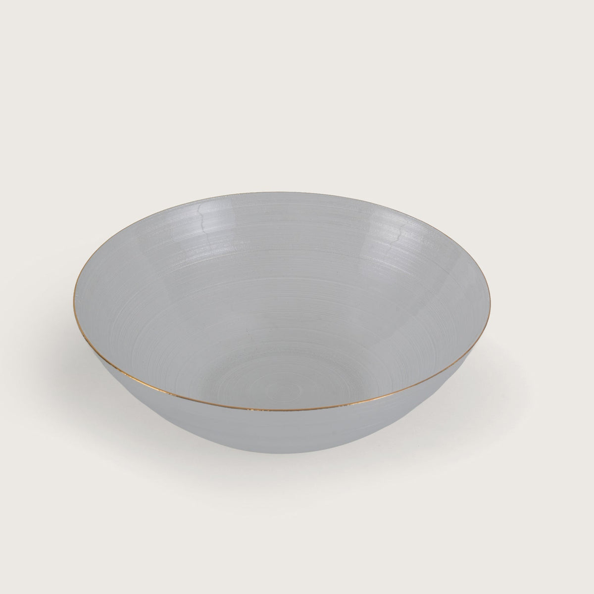 Polished Glass Serving Bowl + 6 Dal Bowls Set