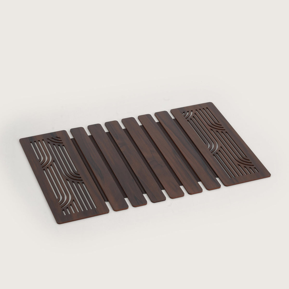 Wave-Accent Slatted Placemats