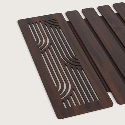 Wave-Accent Slatted Placemats