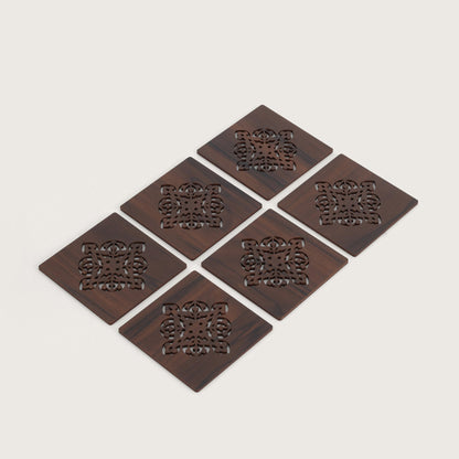 Espresso Square Glass Coaster