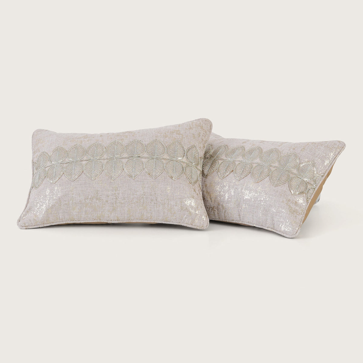 The Gilded Leaf Cushion Cover - Set of 2