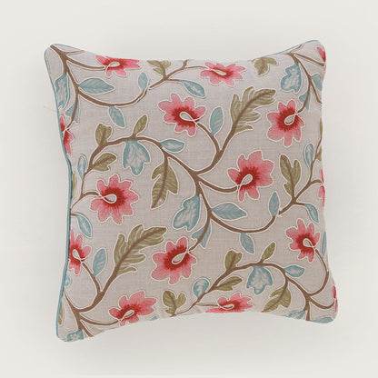 Embroidered Floral Cushion Cover - Single Unit
