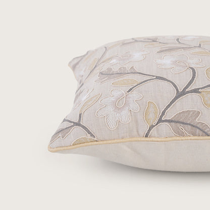 Embroidered Floral Cushion Cover - Single Unit