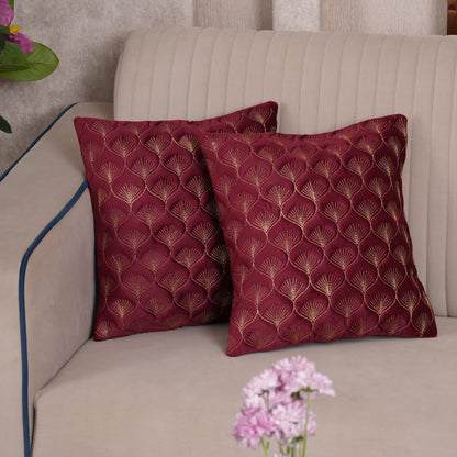Luxury Quilted Scalloped  Cushion Cover- Set of 2