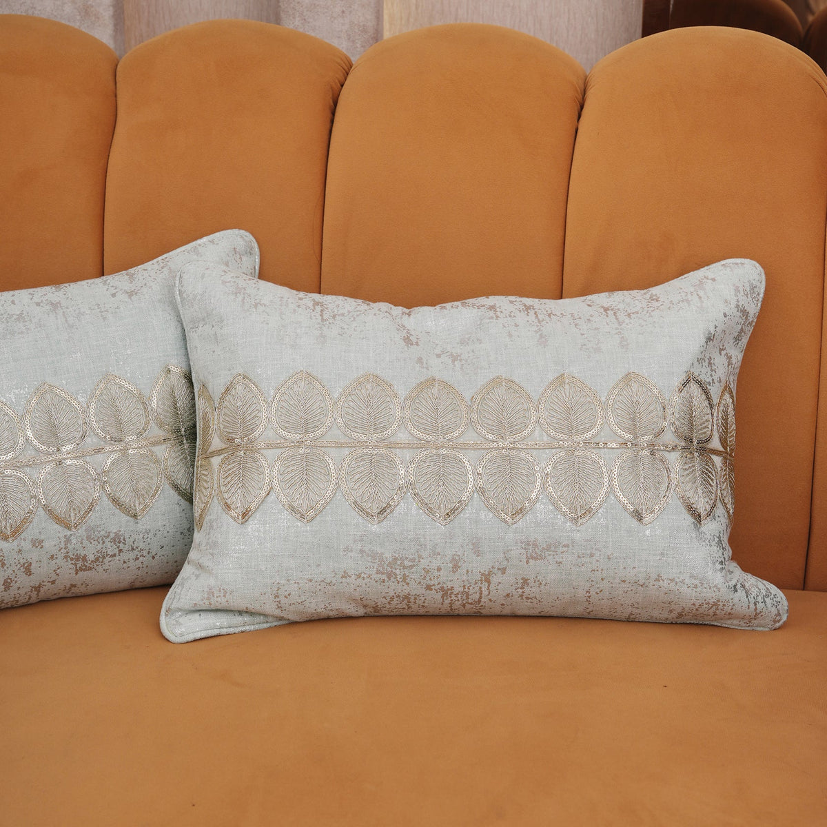 The Gilded Leaf Cushion Cover - Set of 2