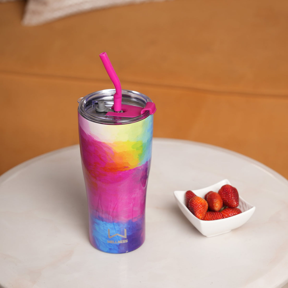 Abstract Watercolor Insulated Tumbler
