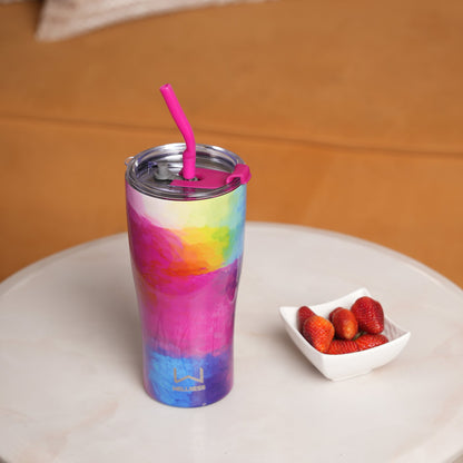 Abstract Watercolor Insulated Tumbler