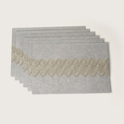 Metallic Leaf Table Mats