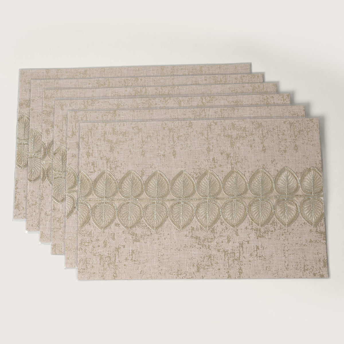 Metallic Leaf Table Mats