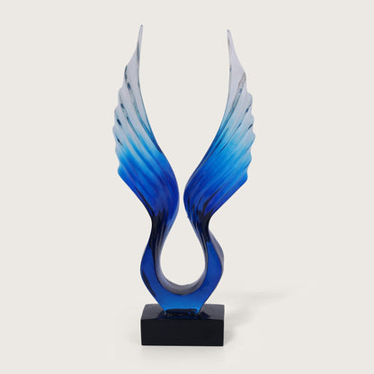 Angel Wings Figurine Showpiece - Blue