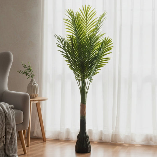 Tropical Plant  in Sleek Contemporary Base