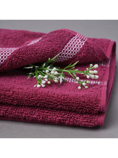 HOME 360 Blooms Softer 100% Cotton Hand Towels 40X60 CM | Set of 2 | Washed Ultra Absorbency | Dries Quicker | Perfect for everyday use