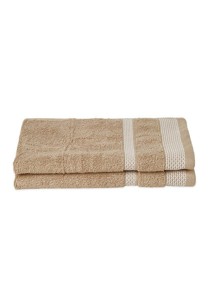 HOME 360 Blooms Softer 100% Cotton Hand Towels 40X60 CM | Set of 2 | Washed Ultra Absorbency | Dries Quicker | Perfect for everyday use